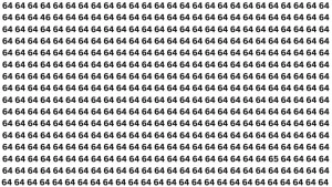 Mind-Bending Optical Illusion Test That Challenges Viewers to Spot 46 and 65 Among 64s in Under 6 Seconds