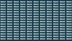 5-Second Optical Illusion Challenge: Can You Spot the Word “BANK” Among BNAKs?