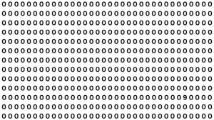 Optical Illusion Challenge: Can You Spot 9 Hidden Among 0s in 8 Seconds?