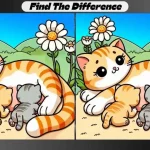 Spot the Difference Game Find 3 Differences in Cat Pictures in 15 Seconds