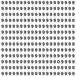 Spot the Hidden 0 Among 9s