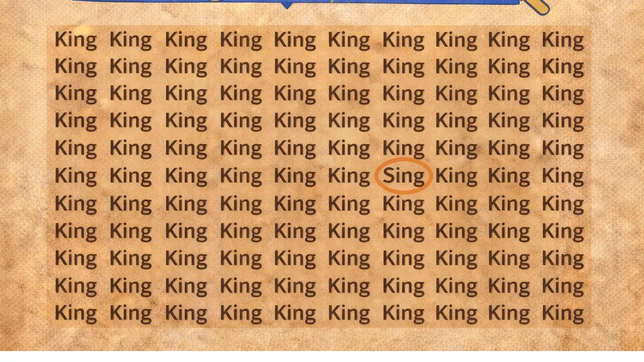 Spot the Word “Sing” Among