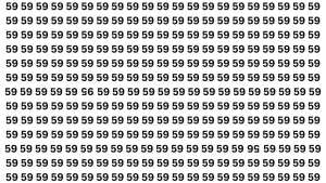 Visual IQ Test: Find the Inverted 56 and 95 Before Time Runs Out